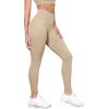 imageODODOS Tummy Control Compression Leggings for Women 25quot  28quot High Waist Workout Running Yoga PantsBeige