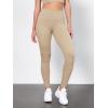 imageODODOS Tummy Control Compression Leggings for Women 25quot  28quot High Waist Workout Running Yoga PantsBeige