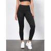 imageODODOS Tummy Control Compression Leggings for Women 25quot  28quot High Waist Workout Running Yoga PantsBlack