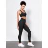 imageODODOS Tummy Control Compression Leggings for Women 25quot  28quot High Waist Workout Running Yoga PantsBlack