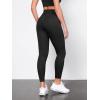 imageODODOS Tummy Control Compression Leggings for Women 25quot  28quot High Waist Workout Running Yoga PantsBlack