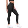 imageODODOS Tummy Control Compression Leggings for Women 25quot  28quot High Waist Workout Running Yoga PantsBlack