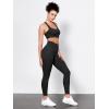 imageODODOS Tummy Control Compression Leggings for Women 25quot  28quot High Waist Workout Running Yoga PantsBlack