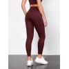 imageODODOS Tummy Control Compression Leggings for Women 25quot  28quot High Waist Workout Running Yoga PantsBurgundy