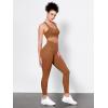 imageODODOS Tummy Control Compression Leggings for Women 25quot  28quot High Waist Workout Running Yoga PantsCaramel