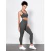 imageODODOS Tummy Control Compression Leggings for Women 25quot  28quot High Waist Workout Running Yoga PantsCharcoal