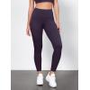 imageODODOS Tummy Control Compression Leggings for Women 25quot  28quot High Waist Workout Running Yoga PantsDark Purple