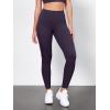 imageODODOS Tummy Control Compression Leggings for Women 25quot  28quot High Waist Workout Running Yoga PantsDark Purple