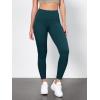 imageODODOS Tummy Control Compression Leggings for Women 25quot  28quot High Waist Workout Running Yoga PantsForest Teal
