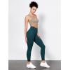 imageODODOS Tummy Control Compression Leggings for Women 25quot  28quot High Waist Workout Running Yoga PantsForest Teal