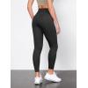 imageODODOS Tummy Control Compression Leggings for Women 25quot  28quot High Waist Workout Running Yoga PantsOnyx Black