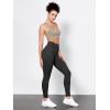 imageODODOS Tummy Control Compression Leggings for Women 25quot  28quot High Waist Workout Running Yoga PantsOnyx Black