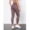 imageODODOS Tummy Control Compression Leggings for Women 25quot  28quot High Waist Workout Running Yoga PantsPurple Taupe