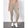 imageODODOS Tummy Control Compression Leggings for Women 25quot  28quot High Waist Workout Running Yoga PantsShaker Beige