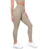 imageODODOS Tummy Control Compression Leggings for Women 25quot  28quot High Waist Workout Running Yoga PantsShaker Beige