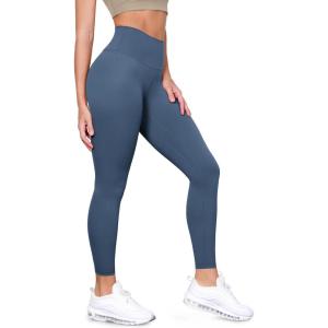 imageODODOS Tummy Control Compression Leggings for Women 25quot  28quot High Waist Workout Running Yoga PantsInk Blue