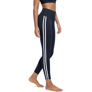 imageODODOS Tummy Control Compression Leggings for Women 25quot  28quot High Waist Workout Running Yoga PantsPiping Deep Navy