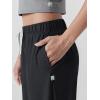 imageODODOS Womens Straight Leg Pants Ultra Soft Stratum Tech Relaxed Casual Pajama Lounge Pants with Pockets2931quot InseamBlack Heather