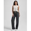 imageODODOS Womens Straight Leg Pants Ultra Soft Stratum Tech Relaxed Casual Pajama Lounge Pants with Pockets2931quot InseamBlack Heather
