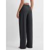 imageODODOS Womens Straight Leg Pants Ultra Soft Stratum Tech Relaxed Casual Pajama Lounge Pants with Pockets2931quot InseamBlack Heather