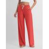 imageODODOS Womens Straight Leg Pants Ultra Soft Stratum Tech Relaxed Casual Pajama Lounge Pants with Pockets2931quot InseamRed Heather