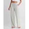 imageODODOS Womens Straight Leg Pants Ultra Soft Stratum Tech Relaxed Casual Pajama Lounge Pants with Pockets2931quot InseamSalt Heather