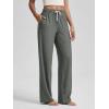 imageODODOS Womens Straight Leg Pants Ultra Soft Stratum Tech Relaxed Casual Pajama Lounge Pants with Pockets2931quot InseamSmoke Heather