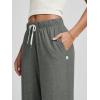imageODODOS Womens Straight Leg Pants Ultra Soft Stratum Tech Relaxed Casual Pajama Lounge Pants with Pockets2931quot InseamSmoke Heather