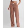 imageODODOS Womens Straight Leg Pants Ultra Soft Stratum Tech Relaxed Casual Pajama Lounge Pants with Pockets2931quot InseamTamarind Heather