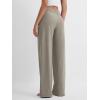 imageODODOS Womens Straight Leg Pants Ultra Soft Stratum Tech Relaxed Casual Pajama Lounge Pants with Pockets2931quot InseamWarm Grey Heather