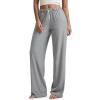 imageODODOS Womens Straight Leg Pants Ultra Soft Stratum Tech Relaxed Casual Pajama Lounge Pants with Pockets2931quot InseamGrey Heather