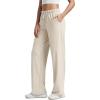 imageODODOS Womens Straight Leg Pants Ultra Soft Stratum Tech Relaxed Casual Pajama Lounge Pants with Pockets2931quot InseamMilkweed Heather