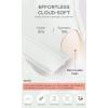 imageODODOS Cloud Feeling Y Racerback Sports Bra for Women Wirefree Padded Strappy Yoga BraPorcelain White