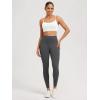 imageODODOS Cloud Feeling Y Racerback Sports Bra for Women Wirefree Padded Strappy Yoga BraPorcelain White