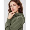 imageODODOS Modal Soft Fleece Lined Hoodie for Women Long Sleeve RelaxedFit Pullover Casual Basic SweatshirtDark Sage