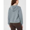 imageODODOS Modal Soft Fleece Lined Hoodie for Women Long Sleeve RelaxedFit Pullover Casual Basic SweatshirtGrey Blue