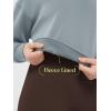 imageODODOS Modal Soft Fleece Lined Hoodie for Women Long Sleeve RelaxedFit Pullover Casual Basic SweatshirtGrey Blue
