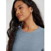 imageODODOS Womens Long Sleeve Performance TShirts  Ultra Soft Stratum Tech Crew Neck Tee UPF 50 Essential TopDusty Blue Heather