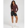 imageODODOS Womens Long Sleeve Performance TShirts  Ultra Soft Stratum Tech Crew Neck Tee UPF 50 Essential TopJava Heather