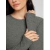 imageODODOS Womens Long Sleeve Performance TShirts  Ultra Soft Stratum Tech Crew Neck Tee UPF 50 Essential TopSmoke Heather