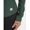 imageODODOS Womens Long Sleeve TShirt  Ultra Soft Stratum Tech Performance Top UPF 50 Breathable Crew Neck PulloverAspen Heather