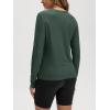 imageODODOS Womens Long Sleeve TShirt  Ultra Soft Stratum Tech Performance Top UPF 50 Breathable Crew Neck PulloverAspen Heather