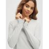 imageODODOS Womens Long Sleeve TShirt  Ultra Soft Stratum Tech Performance Top UPF 50 Breathable Crew Neck PulloverSalt Heather