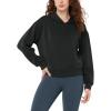 imageODODOS Modal Soft Fleece Lined Hoodie for Women Long Sleeve RelaxedFit Pullover Casual Basic SweatshirtBlack