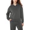 imageODODOS Modal Soft Fleece Lined Hoodie for Women Long Sleeve RelaxedFit Pullover Casual Basic SweatshirtCharcoal