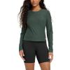 imageODODOS Womens Long Sleeve Performance TShirts  Ultra Soft Stratum Tech Crew Neck Tee UPF 50 Essential TopAspen Heather