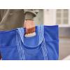 imageODODOS 29L Oversized Canvas Tote Bag Large Capacity Open Top Shoulder Bags for Gym Workout Shopping Beach TravelBright Indigo