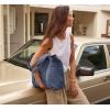 imageODODOS 29L Oversized Canvas Tote Bag Large Capacity Open Top Shoulder Bags for Gym Workout Shopping Beach TravelIndigo Navy