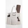 imageODODOS 29L Oversized Canvas Tote Bag Large Capacity Open Top Shoulder Bags for Gym Workout Shopping Beach TravelLight Grey