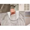 imageODODOS 29L Oversized Canvas Tote Bag Large Capacity Open Top Shoulder Bags for Gym Workout Shopping Beach TravelLight Grey